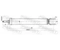 FEBEST Tlumi provn FBS 12650915R, 12650915R