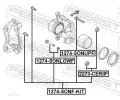 FEBEST Sada vodicch pouzder brzdovho tmenu FBS 1274-SONF-KIT, 1274-SONF-KIT