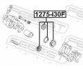 FEBEST Sada na opravu brzdovho tmenu FBS 1275-I30F, 1275-I30F
