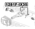 FEBEST Vysouvac vidlice spojky FBS 1281F-IX35, 1281F-IX35