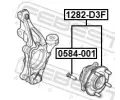 FEBEST Nboj kola FBS 1282-D3F, 1282-D3F
