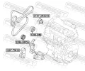 FEBEST Vratn� / vodic� kladka dr�kov�ho kl�nov�ho �emenu FBS 1288-DM, 1288-DM