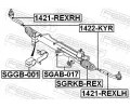 FEBEST Axiln kloub pnho thla zen FBS 1422-KYR, 1422-KYR