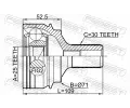 FEBEST Kloub hnacho hdele, sada FBS 1610-221, 1610-221