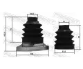 FEBEST Maneta hnacho hdele FBS 1617P-211R-KIT, 1617P-211R-KIT