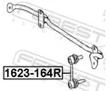 FEBEST Ty / vzpra stabiliztoru FBS 1623-164R, 1623-164R