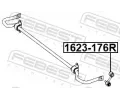 FEBEST Ty / vzpra stabiliztoru FBS 1623-176R, 1623-176R