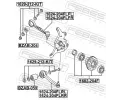 FEBEST Rameno zaven kol FBS 1624-204FLFR, 1624-204FLFR