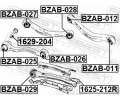 FEBEST roub pro opravu odklonu kola FBS 1629-204, 1629-204
