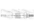FEBEST Žhavicí svíčka FBS 16642-004, 16642-004