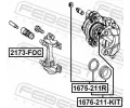 FEBEST Sada na opravu brzdového třmenu FBS 1675-211R, 1675-211R
