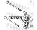 FEBEST Pst brzdovho tmenu FBS 1676-906F, 1676-906F