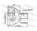 FEBEST Kloub hnacho hdele, sada FBS 1710-Q3, 1710-Q3