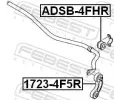 FEBEST Ty / vzpra stabiliztoru FBS 1723-4F5R, 1723-4F5R