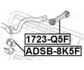 FEBEST Ty / vzpra stabiliztoru FBS 1723-Q5F, 1723-Q5F