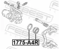 FEBEST Sada na opravu brzdového třmenu FBS 1775-A4R, 1775-A4R