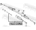 FEBEST Axiln kloub pnho thla zen FBS 1822-CORD, 1822-CORD