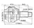 FEBEST Kloub hnacho hdele, sada FBS 1910-F06R, 1910-F06R