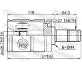 FEBEST Kloub hnac�ho h��dele, sada FBS 1911-E53LH, 1911-E53LH