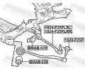 FEBEST Rameno zaven kol FBS 1924-F25FLRR, 1924-F25FLRR