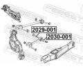 FEBEST roub pro opravu odklonu kola FBS 2029-001, 2029-001