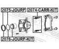 FEBEST Sada na opravu brzdovho tmenu FBS 2076-JOURF-KIT, 2076-JOURF-KIT