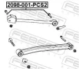 FEBEST Upevovac epy pnho zvsnho ramena FBS 2098-001-PCS2, 2098-001-PCS2