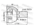 FEBEST Kloub hnacho hdele, sada FBS 2110-CA220, 2110-CA220