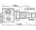 FEBEST Kloub hnacho hdele, sada FBS 2111-AWF21RH, 2111-AWF21RH