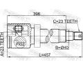 FEBEST Kloub hnacího hřídele, sada FBS 2111-CB316RH, 2111-CB316RH