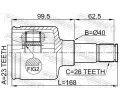 FEBEST Kloub hnacho hdele, sada FBS 2111-CB420LH, 2111-CB420LH