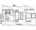 FEBEST Kloub hnacho hdele, sada FBS 2111-CB8, 2111-CB8