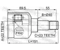FEBEST Kloub hnacho hdele, sada FBS 2111-FUS, 2111-FUS