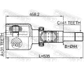 FEBEST Kloub hnac�ho h��dele, sada FBS 2111-TT9RH, 2111-TT9RH