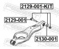 FEBEST Sada roub na korekci odklonu kola FBS 2129-001-KIT, 2129-001-KIT