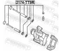 FEBEST Sada vodicch pouzder brzdovho tmenu FBS 2174-TT9R, 2174-TT9R