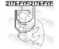 FEBEST Pst brzdovho tmenu FBS 2176-FYF, 2176-FYF