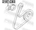 FEBEST Napnac kladka drkovho klnovho emenu FBS 2187-CB3, 2187-CB3