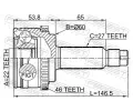 FEBEST Kloub hnacho hdele, sada FBS 2210-SOULA46, 2210-SOULA46
