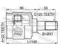 FEBEST Kloub hnacho hdele, sada FBS 2211-CERII16, 2211-CERII16