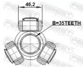 FEBEST Tripod hnacho hdele FBS 2216-MQ4, 2216-MQ4