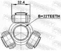 FEBEST Tripod hnacho hdele FBS 2216-SPA, 2216-SPA