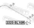 FEBEST Ty / vzpra stabiliztoru FBS 2223-SL10R, 2223-SL10R