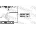 FEBEST Rameno zaven kol FBS 2224-C1FRH, 2224-C1FRH