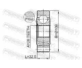 FEBEST Kloub hnacho hdele, sada FBS 2311-B6, 2311-B6