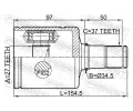FEBEST Kloub hnacho hdele, sada FBS 2311-T6ATLH, 2311-T6ATLH