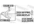 FEBEST Rameno zaven kol FBS 2324-601FLH, 2324-601FLH
