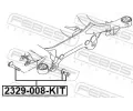 FEBEST Sada roub na korekci odklonu kola FBS 2329-008-KIT, 2329-008-KIT