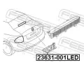 FEBEST Osvtlen SPZ FBS 23631-001LED, 23631-001LED
