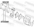 FEBEST Maneta - vodtko brzdovho tmenu FBS 2373-T6F, 2373-T6F